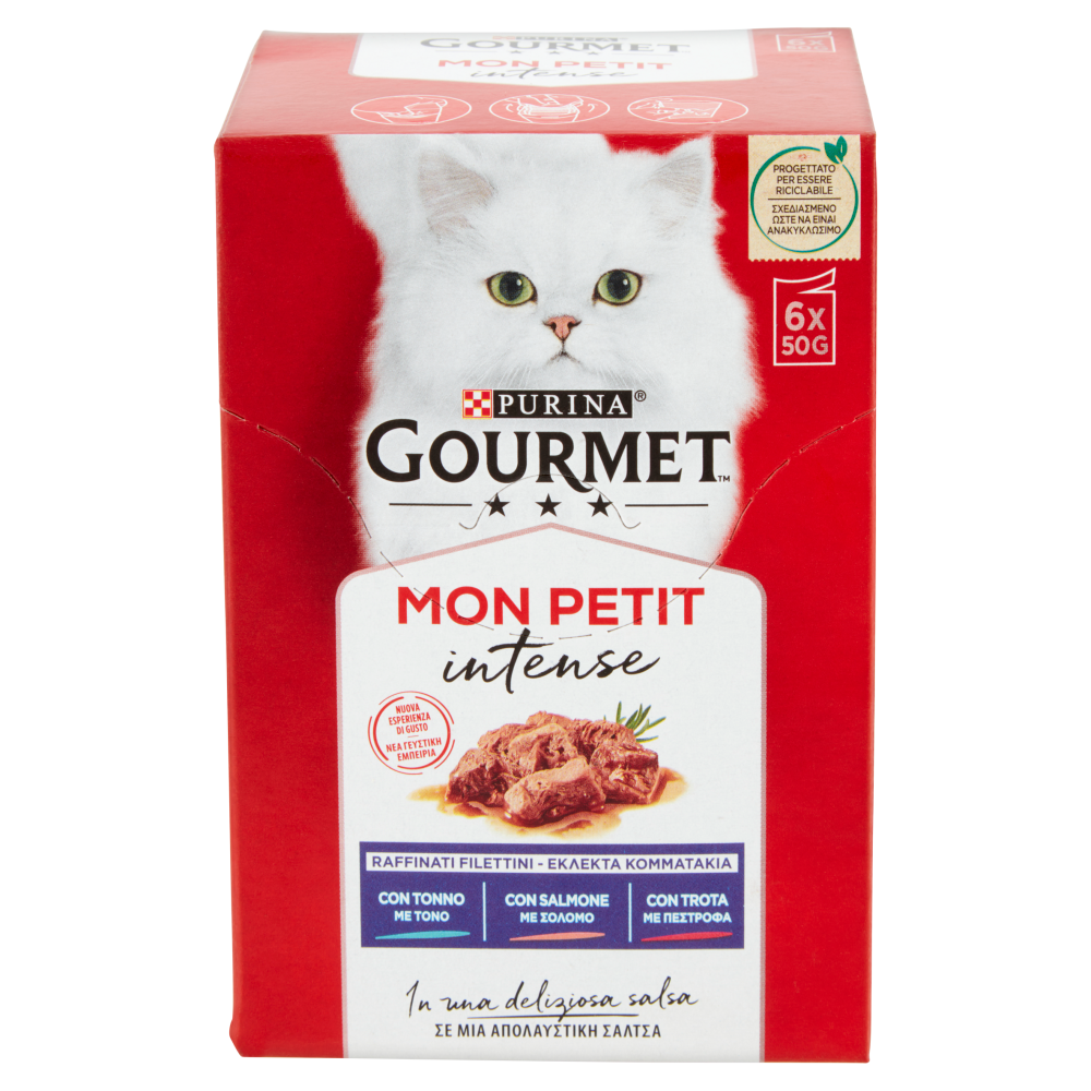 Gourmet Mon Petit Tonno Salmone Trota 6x50g Gourmet Mon Petit Tonno Salmone Trota 6x50g